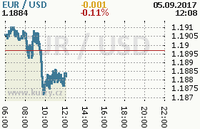 Online graf kurzu usd/eur