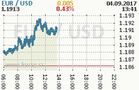 Online graf kurzu usd/eur