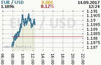 Online graf kurzu usd/eur