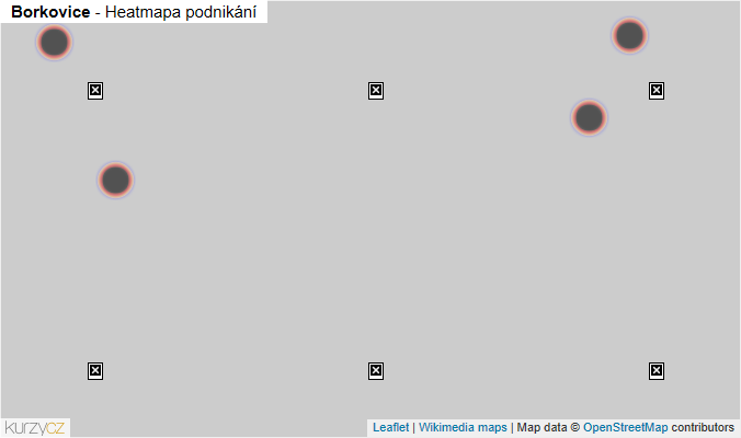 Mapa Borkovice - Firmy v obci.