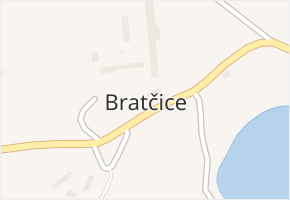 Bratčice v obci Bratčice - mapa části obce