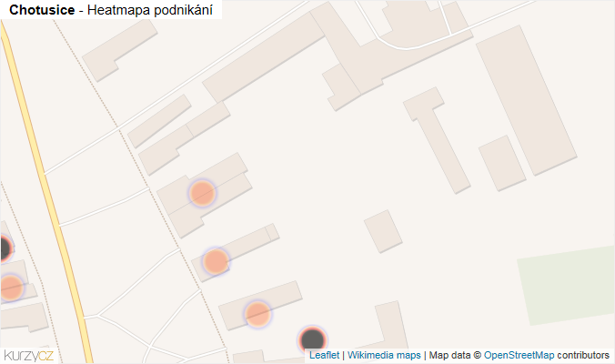 Mapa Chotusice - Firmy v obci.
