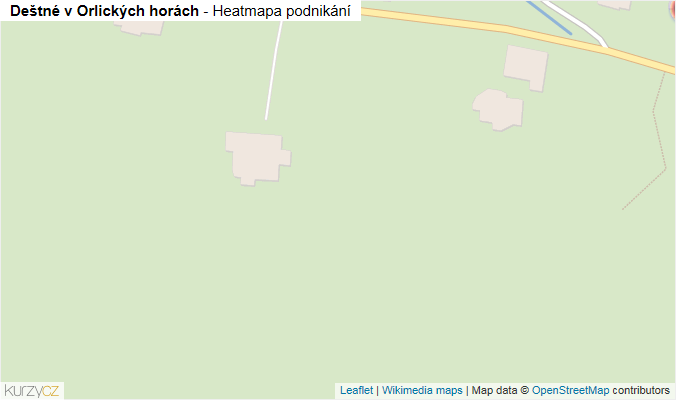 Mapa Deštné v Orlických horách - Firmy v obci.
