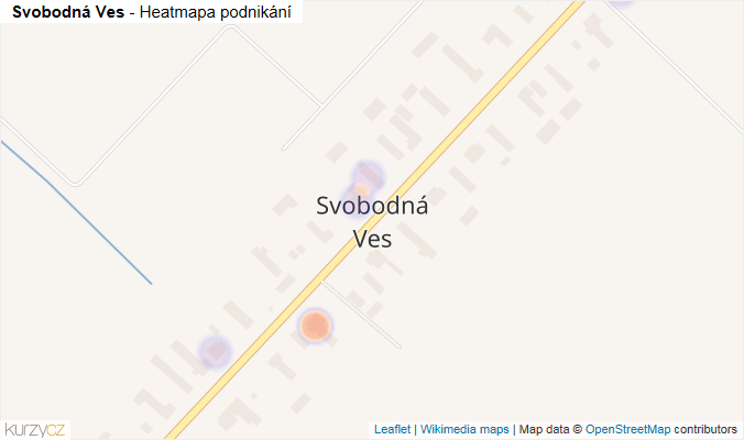 Mapa Svobodná Ves - Firmy v části obce.
