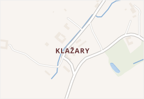 Klažary v obci Kamenná - mapa části obce