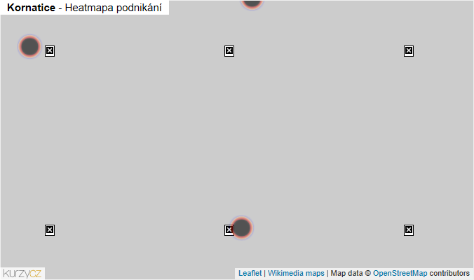 Mapa Kornatice - Firmy v obci.
