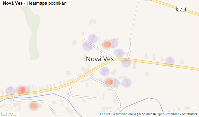 Mapa Nová Ves - Firmy v části obce.