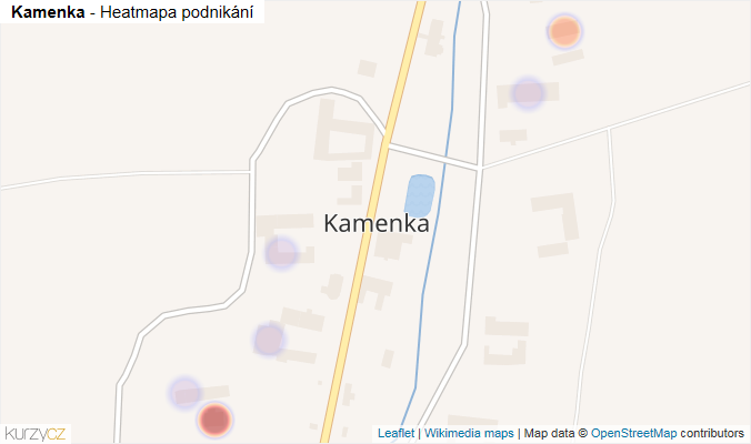 Mapa Kamenka - Firmy v části obce.