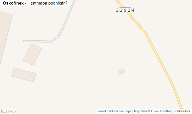 Mapa Oskořínek - Firmy v obci.