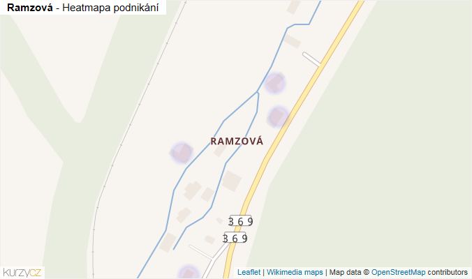 Mapa Ramzová - Firmy v části obce.