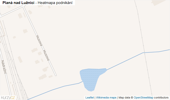 Mapa Planá nad Lužnicí - Firmy v obci.