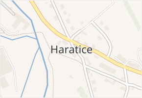 Haratice v obci Plavy - mapa části obce