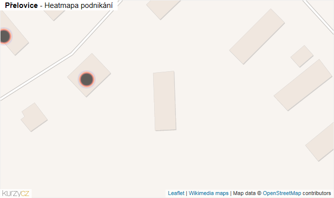 Mapa Přelovice - Firmy v obci.