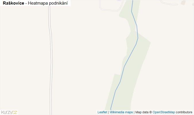 Mapa Raškovice - Firmy v obci.