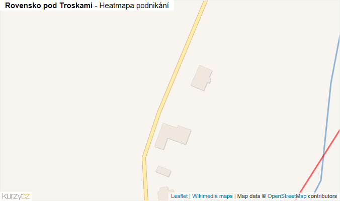 Mapa Rovensko pod Troskami - Firmy v obci.