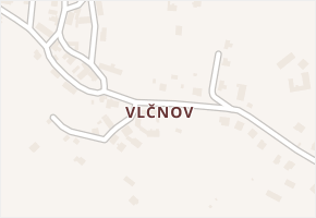 Vlčnov v obci Starý Jičín - mapa části obce