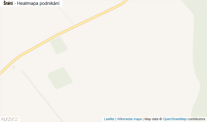 Mapa Štětí - Firmy v obci.