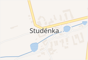Studénka v obci Štoky - mapa části obce