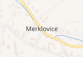 Merklovice v obci Vamberk - mapa části obce