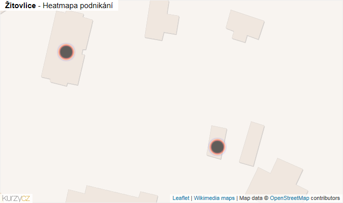 Mapa Žitovlice - Firmy v obci.