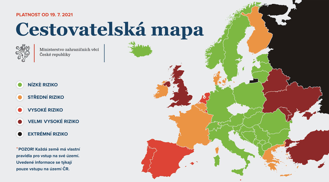 Cestovatelská mapa od 19.7.