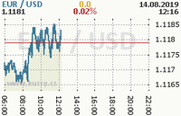 Online graf kurzu usd/eur