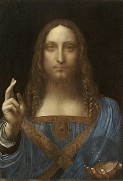 Výsledek obrázku pro salvator mundi leonardo da vinci
