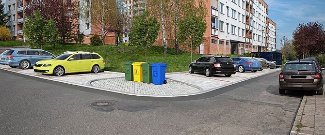 Vizualizace parkoviště