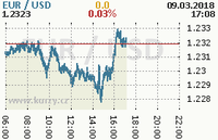 Online graf kurzu usd/eur