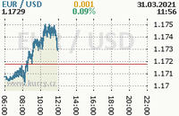 Online graf kurzu usd/eur