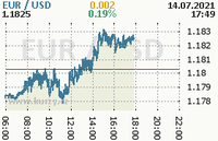 Online graf kurzu usd/eur