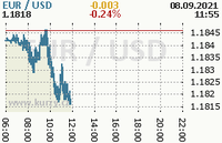 Online graf kurzu usd/eur